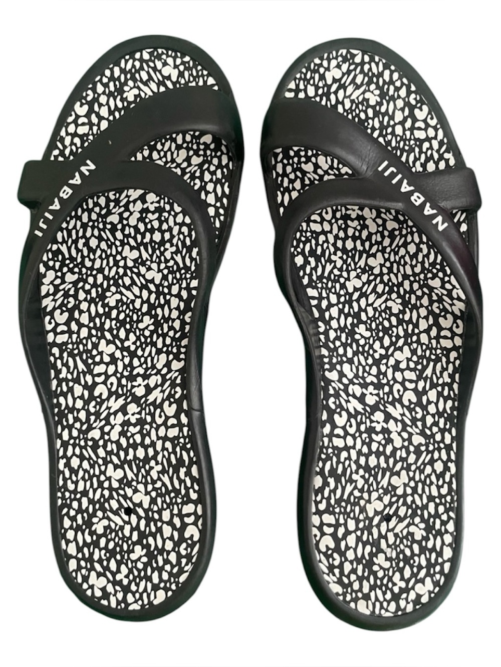 Nabaiji Black Patterned Women's Slide Sandals